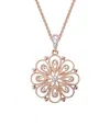 Diamond Select Cuts 14k Rose Gold Diamond Necklace