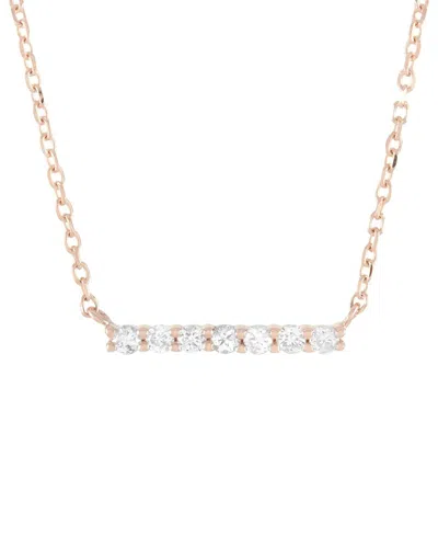 Diamond Select Cuts 14k Rose Gold 0.1 Ct. Tw. Diamond Necklace
