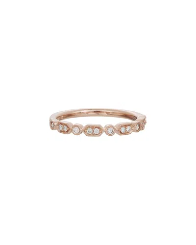 Diamond Select Cuts 14k Rose Gold 0.14 Ct. Tw. Diamond Stacking Ring