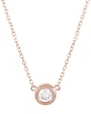 Diamond Select Cuts 14k Rose Gold 0.20 Ct. Tw. Diamond Pendant Necklace