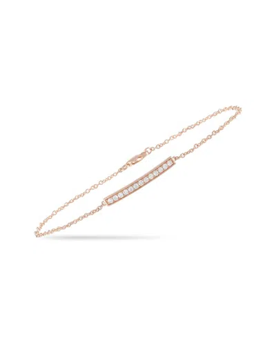 Diamond Select Cuts 14k Rose Gold 0.25 Ct. Tw. Diamond Bracelet