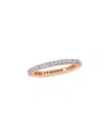 Diamond Select Cuts 14k Rose Gold 0.25 Ct. Tw. Diamond Eternity Ring