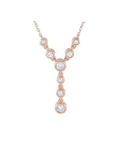 Diamond Select Cuts 14k Rose Gold 0.25 Ct. Tw. Diamond Necklace