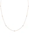 Diamond Select Cuts 14k Rose Gold 0.25 Ct. Tw. Diamond Necklace