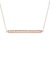 Diamond Select Cuts 14k Rose Gold 0.25 Ct. Tw. Diamond Necklace