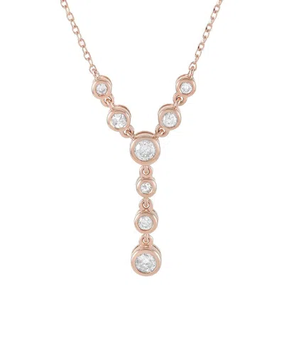 Diamond Select Cuts 14k Rose Gold 0.25 Ct. Tw. Diamond Pendant Necklace