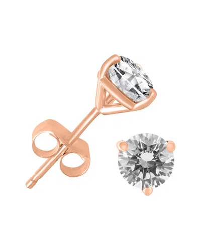 Diamond Select Cuts 14k Rose Gold 0.25 Ct. Tw. Diamond Studs