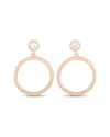 Diamond Select Cuts 14k Rose Gold 0.31 Ct. Tw. Diamond Earring