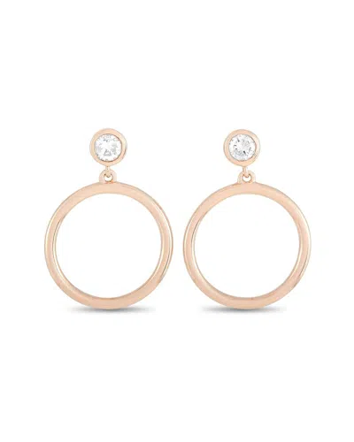 Diamond Select Cuts 14k Rose Gold 0.31 Ct. Tw. Diamond Earring
