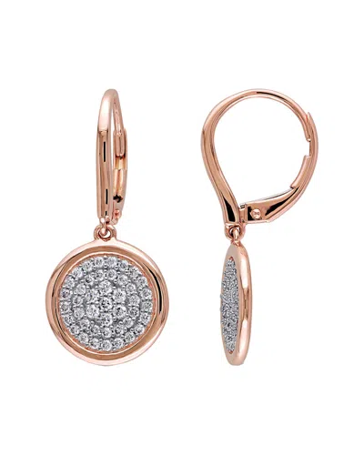 Diamond Select Cuts 14k Rose Gold 0.50 Ct. Tw. Diamond Earrings