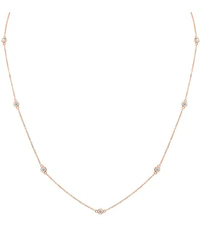Diamond Select Cuts 14k Rose Gold 0.75 Ct. Tw. Diamond Necklace