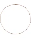 Diamond Select Cuts 14k Rose Gold 0.75 Ct. Tw. Diamond Station Necklace In Gold