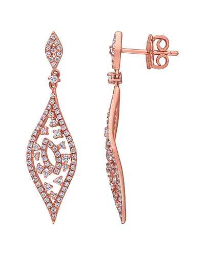 DIAMOND SELECT CUTS 14K ROSE GOLD 0.88 CT. TW. DIAMOND EARRINGS