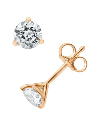 Diamond Select Cuts 14k Rose Gold 1.00 Ct. Tw. Diamond Earrings