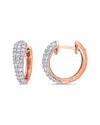 Diamond Select Cuts 14k Rose Gold 1.00 Ct. Tw. Diamond Hoops In Gold