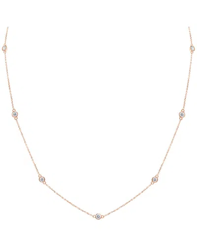 Diamond Select Cuts 14k Rose Gold 1.00 Ct. Tw. Diamond Necklace