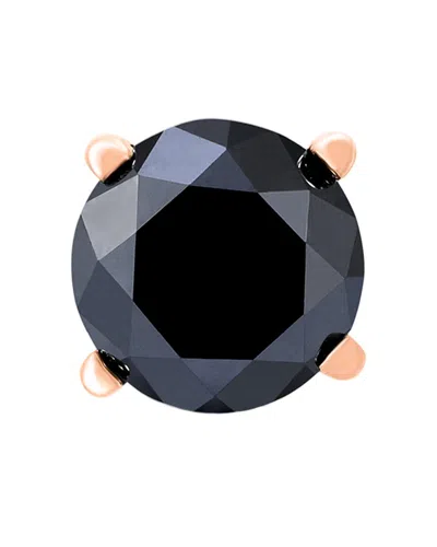Diamond Select Cuts 14k Rose Gold Sselects 1.00 Ct. Tw. Diamond Studs In Black