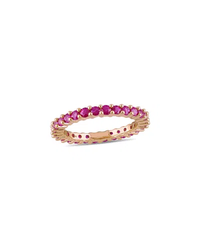 Diamond Select Cuts 14k Rose Gold 1.26 Ct. Tw. Pink Sapphire Ring