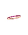Diamond Select Cuts 14k Rose Gold 1.44 Ct. Tw. Pink Sapphire Ring