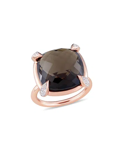 Diamond Select Cuts 14k Rose Gold 15.13 Ct. Tw. Gemstone Ring