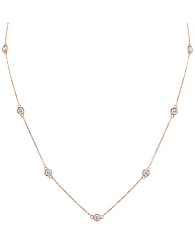 Diamond Select Cuts 14k Rose Gold 2.00 Ct. Tw. Diamond Necklace