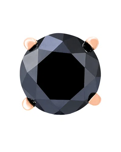 Diamond Select Cuts 14k Rose Gold Sselects 2.00 Ct. Tw. Diamond Studs In Black