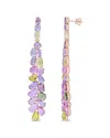 Diamond Select Cuts 14k Rose Gold 27.90 Ct. Tw. Gemstone Earrings