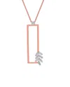 Diamond Select Cuts 14k Two-tone 0.19 Ct. Tw. Diamond Necklace