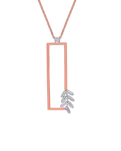 Diamond Select Cuts 14k Two-tone 0.19 Ct. Tw. Diamond Necklace