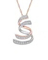 Diamond Select Cuts 14k Two-tone 0.2 Ct. Tw. Diamond Necklace