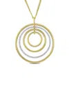 Diamond Select Cuts 14k Two-tone 1.26 Ct. Tw. Diamond Circle Necklace