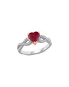 Diamond Select Cuts 14k Two-tone 1.95 Ct. Tw. Diamond & Ruby Ring