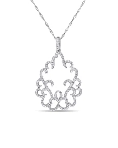 Diamond Select Cuts 14k White Gold 0.49 Ct. Tw. Diamond Necklace