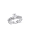 Diamond Select Cuts 14k White Gold 0.70 Ct. Tw. Diamond Ring In Silver