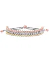 Diamond Select Cuts 14k White, Yellow And Rose Gold 1.46 Ct. Tw. Diamond Bolo Bracelet