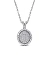 Diamond Select Cuts 18k 0.16 Ct. Tw. Diamond Medallion Necklace