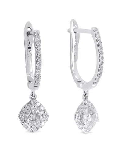 Diamond Select Cuts 18k 0.60 Ct. Tw. Diamond Dangle Earrings In Metallic