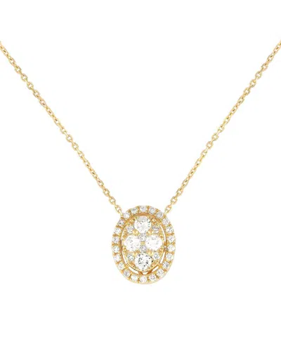 Diamond Select Cuts 18k 0.85 Ct. Tw. Diamond Necklace In Gold