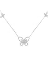 Diamond Select Cuts 18k 0.86 Ct. Tw. Diamond Butterfly Necklace