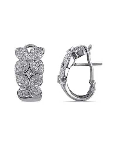 Diamond Select Cuts 18k 1.00 Ct. Tw. Diamond Mini Hoops In Multicolor