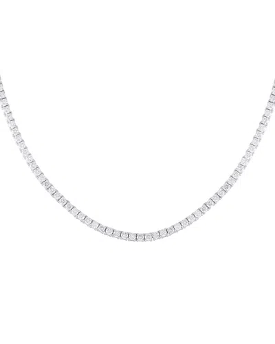 Diamond Select Cuts 18k 10.78 Ct. Tw. Diamond Tennis Necklace In Metallic