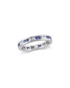 Diamond Select Cuts 18k 1.08 Ct. Tw. Diamond & Sapphire Eternity Ring