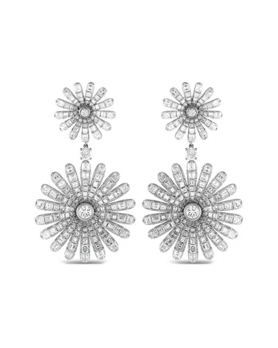 Diamond Select Cuts 18k 14.25 Ct. Tw. Diamond Earrings In Metallic