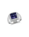 Diamond Select Cuts 18k 1.49 Ct. Tw. Diamond & Blue Sapphire Ring