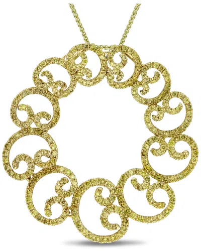 Diamond Select Cuts 18k 1.75 Ct. Tw. Yellow Diamond Necklace In Gold