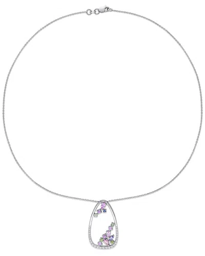 Diamond Select Cuts 18k 1.82 Ct. Tw. Diamond & Gemstone Necklace