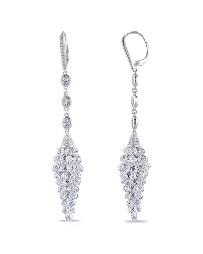 Diamond Select Cuts 18k 32.20 Ct. Tw. Diamond Dangle Earrings In Metallic