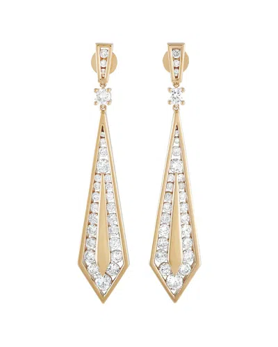 DIAMOND SELECT CUTS 18K 3.55 CT. TW. DIAMOND GEOMETRIC DROP EARRINGS