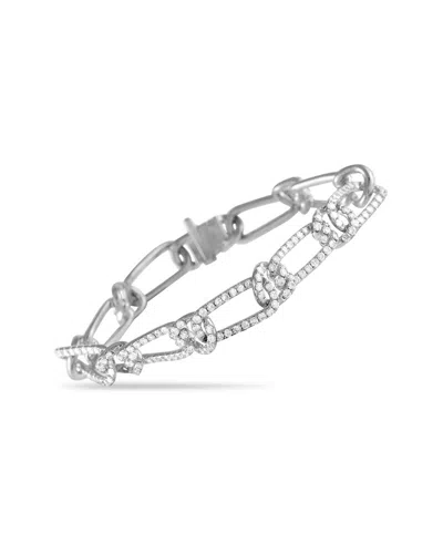 Diamond Select Cuts Dnu Dupe Skus 18k 4.35 Ct. Tw. Diamond Bracelet In Silver
