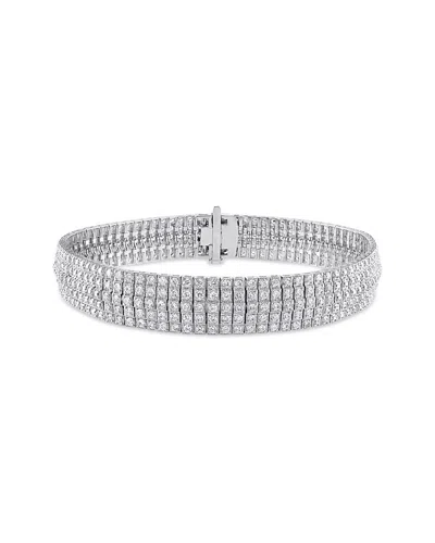 Diamond Select Cuts 18k 5.20 Ct. Tw. Diamond Bracelet In Silver
